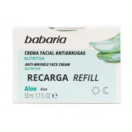 BABARIA CREMA FACIAL ANTIARRUGAS NUTRITIVA ALOE VERA REFILL 50 ML - 1