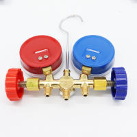 Medidor de Presión de Aire Acondicionado R134a con Manguera y Gancho Herramienta Diagnóstico 3 Way AC para Freon R12 R22 R404A R134a - details 3