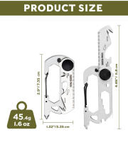 Multiherramienta SWISS TECH 13 En 1 Portátil Y Multifuncional Con Clip De Carabiner Para Camping Y Senderismo Kit De Herramientas De Billetera EDC - details 3