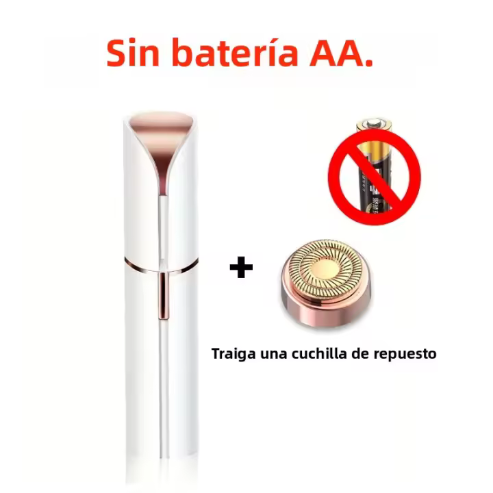 Epilador Eléctrico Portátil En Forma De Labial Para Mujeres Eliminación De Vello Facial Painless Y Efectiva Herramienta De Afeitado Doméstico Con Un Cuchillo - 1