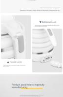 Hervidor De Agua Plegable Para Viaje 304 Acero Inoxidable Botella De Leche Para Bebé Portátil a Prueba De Fugas Y Comprimible - details 9