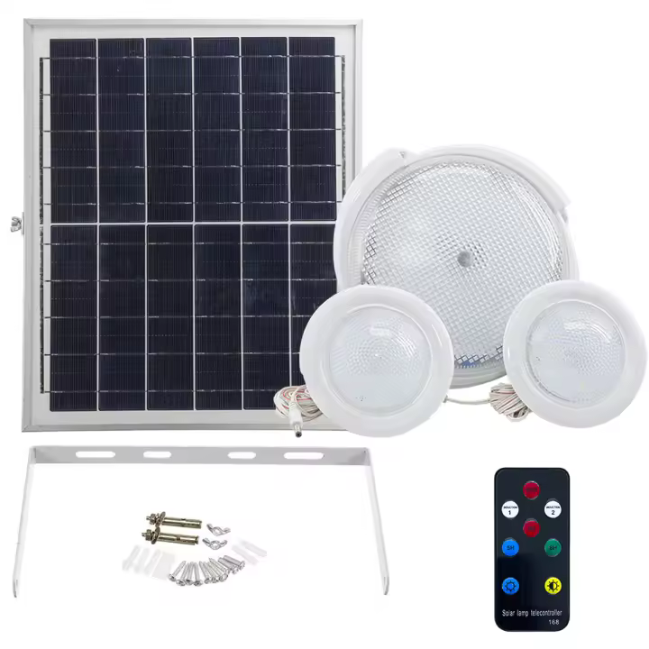 Mediawavestore Lámpara Solar LED Focos Empotrables Protección IP65 - 1