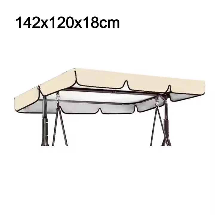 Juego De Sillas Colgantes Multicolor Para Exteriores Con Vela De Techo Impermeable Cubierta De Sol Para Jardín Patio Courtyard - 1