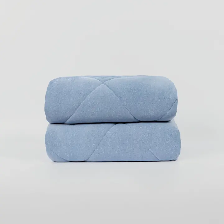 Colcha Jersey Don Algodon Azul - 1