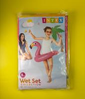 Intex Wet Set Collection – Flotador Inflable Flamenco Rosa para Niños 76x55 cm | Salvavidas Divertido para Piscina, Verano y Juegos Acuáticos - details 0