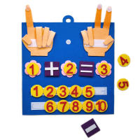 Juguetes Montessori Para Niños Juego De Aprendizaje Temprano De Conteo Con Números De Dedos En Terciopelo Educativo Para Inteligencia Infantil - details 3
