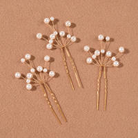 3PCS Accesorios De Peluca Para Boda Con Perlas Y Cucharas De Cabello Para Mujer Adornos De Cabeza Princesa Joyería De Fiesta Regalo - details 0