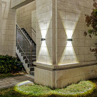 Lámpara De Pared Solar LED Impermeable Para Exterior Iluminación De Jardín Paisajística Para Pared De Patio Valla Escaleras Jardín - details 7