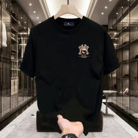 Camiseta De Algodón Grueso Para Hombre Con Estampado De Oso Violento Cuello Redondo Manga Corta Estilo Casual De Moda Americana Para El Verano - details 7