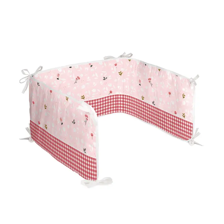 Happyfriday- Red riding hood Protector cuna 210x40 cm, Protectores de cuna 100% Algodón, calidad de 150 hilos, Fabricado en España - 1