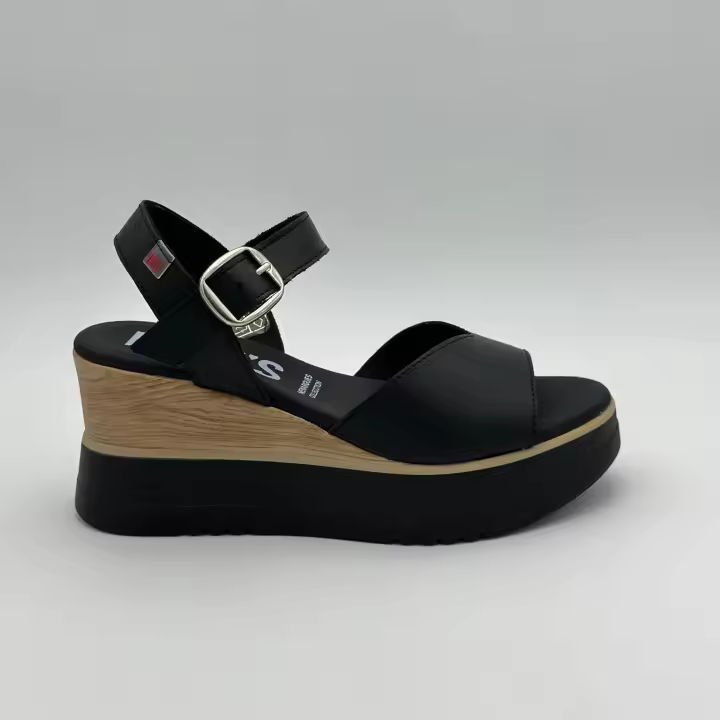 Pepe Menargues mujer sandalias Hebilla 11180 vacuum negro violeta negro natural - 1