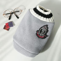 Chaleco De Punto Para Perro Y Gato Estilo Universitario Con Cuello V Teddy Bomei Diversión Para Todas Las Estaciones Especialmente Otoño E Invierno - details 6