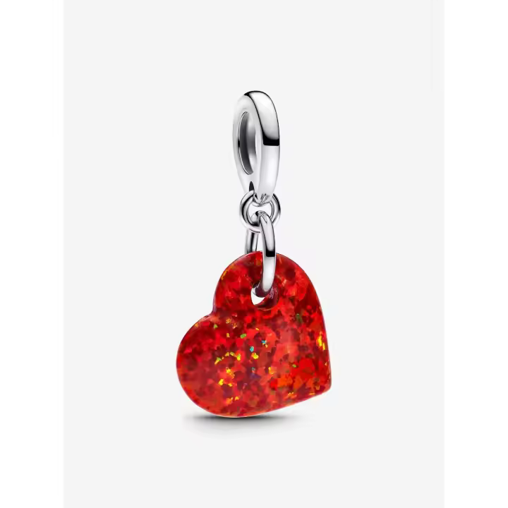 Charm Colgante Pandora  Corazón Rojo Opalescente 793348C01 - 1