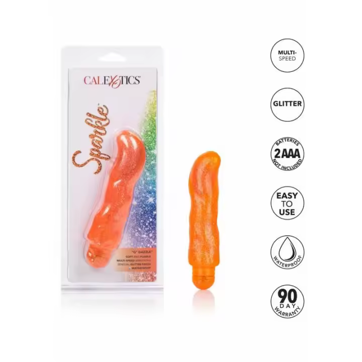 Belover Vibrador Sparkle “G” Dazzle Naranja - Potente Vibración Intensa - A Prueba de Agua - Alta Potencia - 1