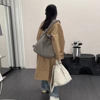 Bolso De Hombro Para Mujer Casual De Nylon Vintage Padded Soft Puffer Gran Capacidad Tote Bag Cierre De Cremallera Unisex - details 12