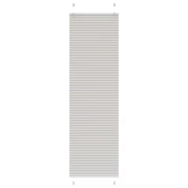 Estor Plisado gris claro 65x200 cm Tela Ancho 64,4 cm Poliéster - 1