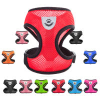 Correa De Ajuste Para Gatos Y Perros Pequeños Conjunto De Arnes Respirable Para Caminar Al Aire Libre Vestido Para Bulldog Francés Chihuahua Pug Con Reflectores Todas Las Estaciones - details 0