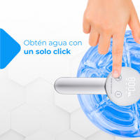 NK Dispensador de Agua con Pantalla LED - 4 Volúmenes de Dispensación 200/600/800ml/continuo, 1200mAh, Control Táctil, Garrafas y Botellas 1.5L, 5.7L, 10L, 11.3L, 15L, 18.9L - Color Blanco - details 4