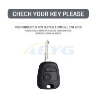 Funda De Llave De Coche En Fibra De Carbono ABS Para Peugeot 106 107 206 207 306 307 406 407 Citroen C1 C4 Protector De Llave De Accesorios - details 0