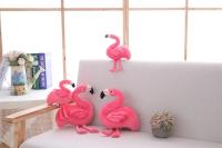 Alfombra De Flamingo De Peluche Suave Animal Decoración De Habitación Kawaii Regalo De Cumpleaños Para Niños Realista Juguete De Flamingo De Peluche - details 8