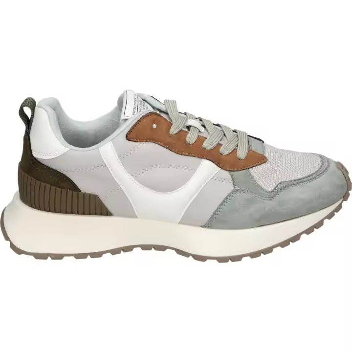 CORINA | Zapatillas bajas Corina para Mujer – Deportiva Multicolor con Gris – Sneaker con Cordones – Estilo Casual – Cómodas – Versátiles – Combinables – Modelo M4532 - 1
