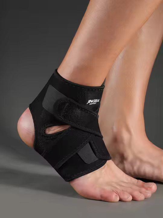 Soporte De Tobillo De Neopreno Ajustable 1 Pieza Esfuerzo De Compresión 8321 Color Negro Para Deportes Y Actividades Físicas - 1