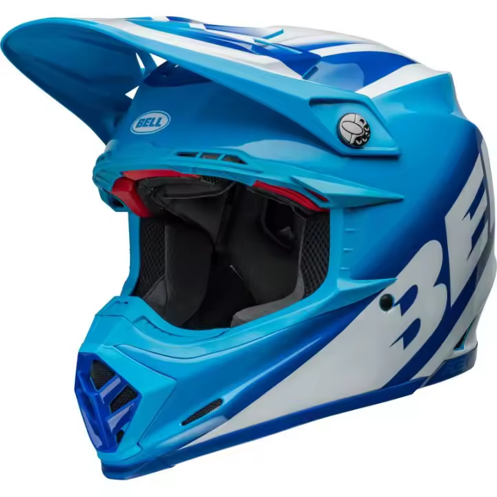 Casco BELL Moto-9S Flex - Rail Gloss Blue/White TALLA S - 1