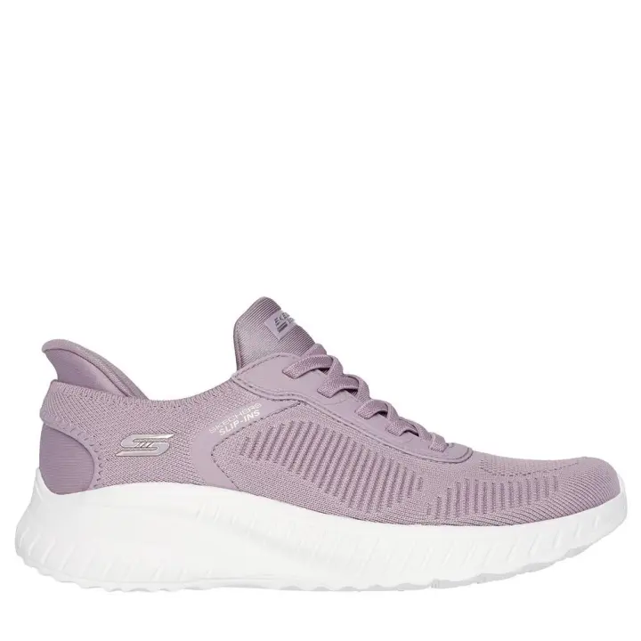 Cómoda  Deportiva mujer Skechers SLIP-INS BOBS SQUAD CHAOS cómodo tejido lavanda. Diseño para calzar sin manos Comfort Pillow en el talón. Plantilla Memory Foam Altura Tacón bajo (1-3 cm) Referencia 117497-LAV - 1