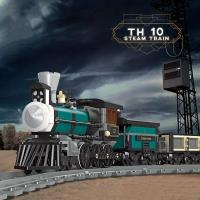 Bloques De Construcción Creativos De Tren De Vapor Serie Para Niños Modelo DIY Ideal Para Regalo Navideño De Ciudad - details 1