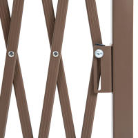 Reja de Tijera Barrera eshamoteable 35-300 cm, ideal para Jardines, Aluminio, MARRON, Altura 103,5 cm - details 4