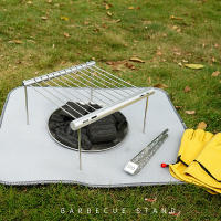 Mini Barbacoa Portátil Grill De Acero Inoxidable Plegable Accesorios De Barbacoa Para Uso En Hogar Parque Tipo De Asador De Carbón Con Altura Ajustable Y Diseño De Oxígeno Depleción - details 5