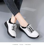 Zapatos Planos Para Mujer Suela Plataforma Cordones De Cuero Split 2024 Tendencia Primavera Casual Zapatos Para Madres - details 5