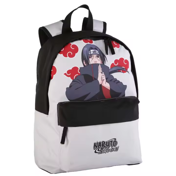 Mochila Americano Naruto Itachi  Adaptable A Carro, Espaldera Acolchada.  42 X 31 X 13.5 Cm. (Toybags T433-964) - 1