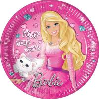 ZIRIZON - Vajilla de Cartón para Fiesta Barbie 8 Invitados con platos de cartón, vasos y mantel , vajilla de fiesta de cumpleaños - details 2