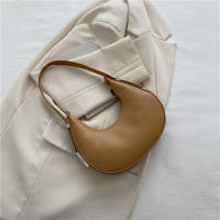 Bolso De Hombro Para Mujer Yogodlns Nueva Primavera Color Sólido Forma De Media Luna Lujo PU Cuero Bolsos Versátiles Con Funda - details 15