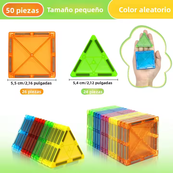 Juego De Construcción Magnético Para Niños Y Niñas Set Educativo De Bloques Magnéticos Para Preescolar Kit De Construcción Magnético STEM Regalos De Cumpleaños - 1