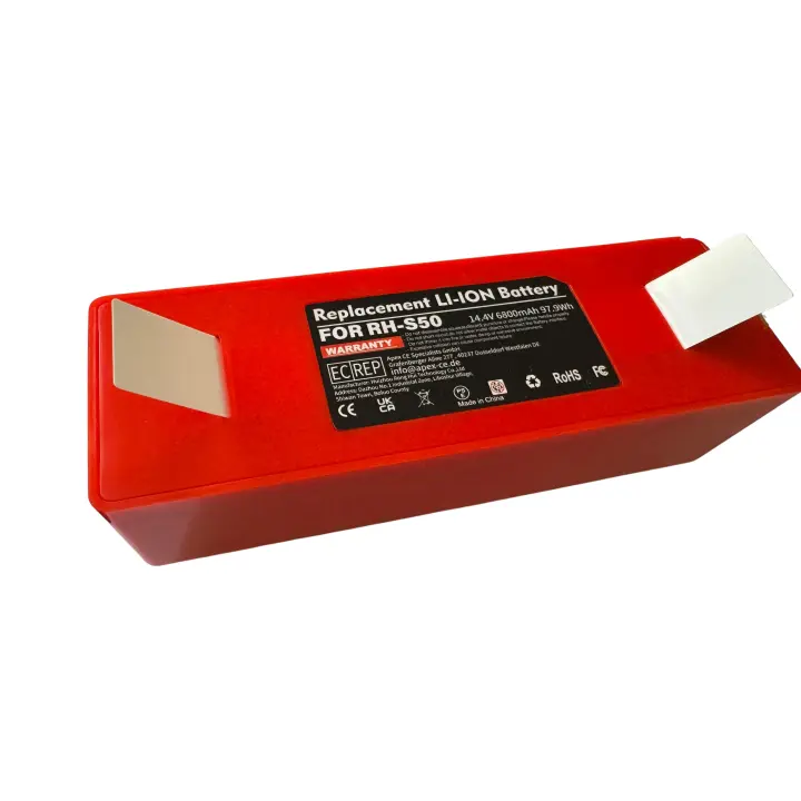 Premium Maxim Batería de Litio 6800mAh para Roborock Xiaomi Mijia S50, S51, S52, S53, S55, S65, S502 14,4V para Robot Aspirador - 1
