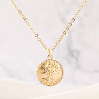 Encanto Collar con colgante geométrico de moda para mujer, con letras doradas y mariposa. - details 9