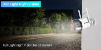 Cámara De Seguridad IP 4K WIFI 8MP H.265 Vigilancia Inteligente Vision Nocturna Color Cámara Bala Para Hogar Y Exterior Detecta Humanos - details 6