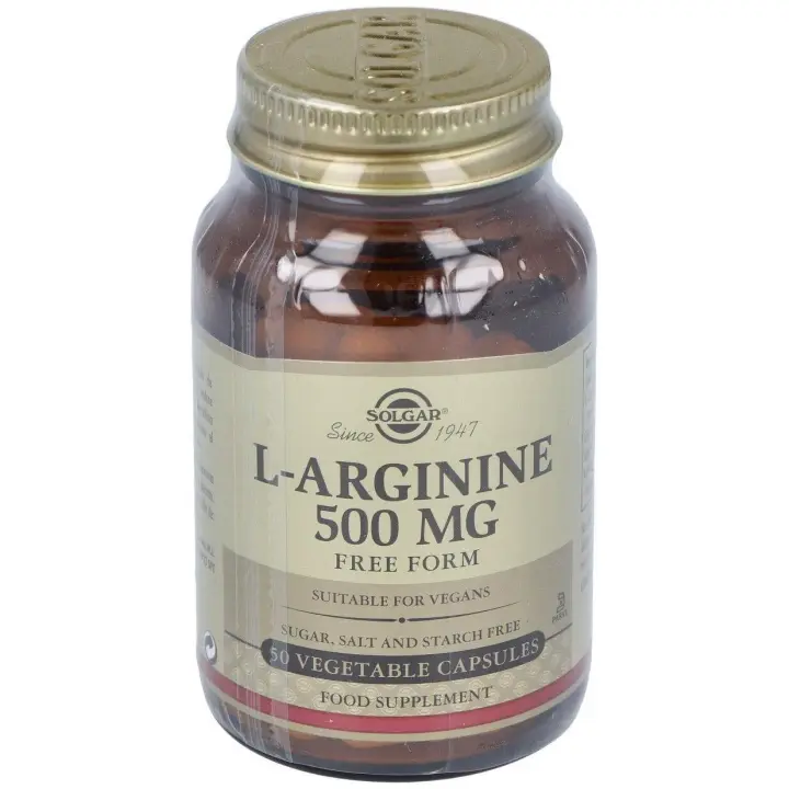 L-Arginina 500 Mg 50 Cápsulas Vegetales - 1