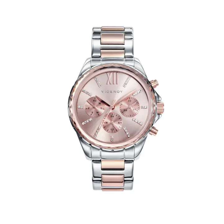 Reloj Viceroy  40930-73 Mujer Rosa Acero Multifunción - 1