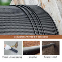 Tubo De Riego PE Negro Para Jardín 1/4" 3/8" Diametro Exterior 6mm-12mm Tubo De Agua Para Sistema De Rociador Y Juntas - details 3
