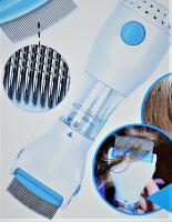 Peine Eléctrico Anti-Piojos con Filtro Iluminado - Elimina Piojos y Liendres con Dientes de Acero Inoxidable para Peinado Suave y Eficaz,M2 Tec - details 1