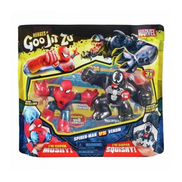 GOO JIT ZU PACK 2 HEROES MARVEL SPIDERMAN DE BANDAI