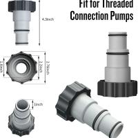 Soporte De Tubo Para Piscina 1/2/3/4/5 Piezas Adaptador De Conexión De Hilo Para Bomba Intex Accesorio De Filtro De Piscina Sobre La Tierra - details 9