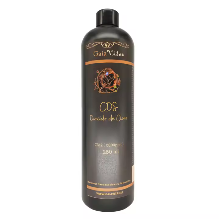 Gaiavitae® CDS/CDL 3000 PPM (250 ml) - Nuestra solución CDS es de fabricación reciente - Producto ya activado - Listo para dosificar - Incluyendo un vasito medidor - 1