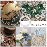 Hilo De Millinería Blanco 50m/54.7 Yardas Diámetro 1mm Hilo Redondo Suave Cubierto Con PVC Para Floristería Y Joyería - details 5