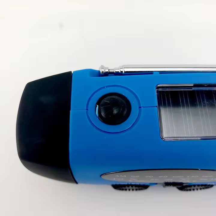 Radio de mano con manivela y indoor LED para Emergencias, Radio meteorológica portátil AM/FM NOAA with Cargador de teléfono Power Bank de 2000 mAh, Carga USB y Energía Solar para camping, Emergencias - 1