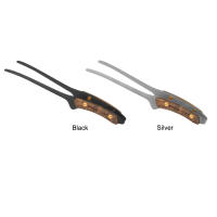 Pinzas De Barbacoa BBQ En Acero Inoxidable Antideslizantes Ligeras Para Camping Y Exterior Clip De Alimentos Con Mango De Nogal Negro Tamaño 24*6*3.5cm Peso 74g - details 11