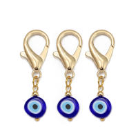 Lucky Eye Set De 3 Llaveros Con Piedras De Ojo Turco Y Mano De Fatima Llavero De Aleación De Metal Para Coche Y Bolso - details 16
